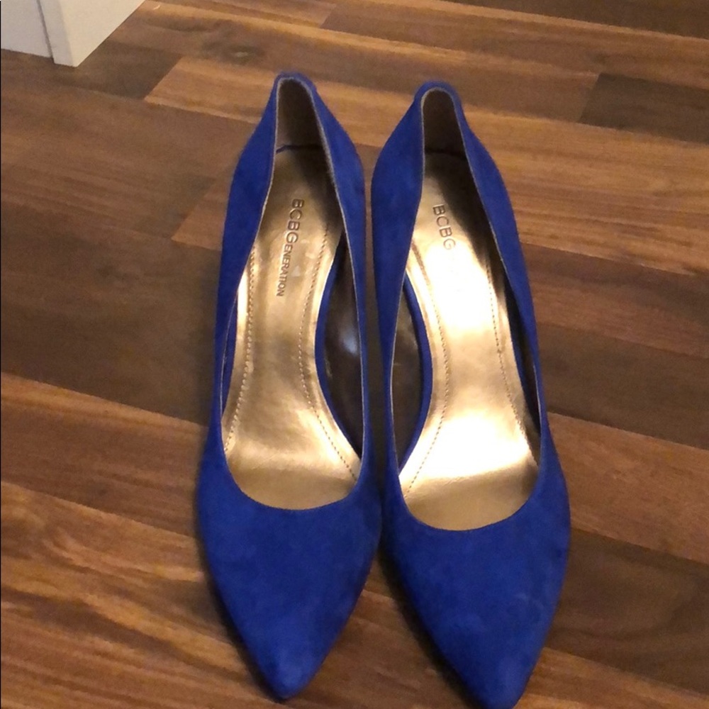 BCBGeneration blue suede sz 10.  Never been worn.